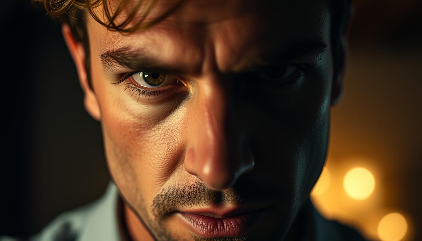 intensywny kontakt wzrokowy z mężczyzna